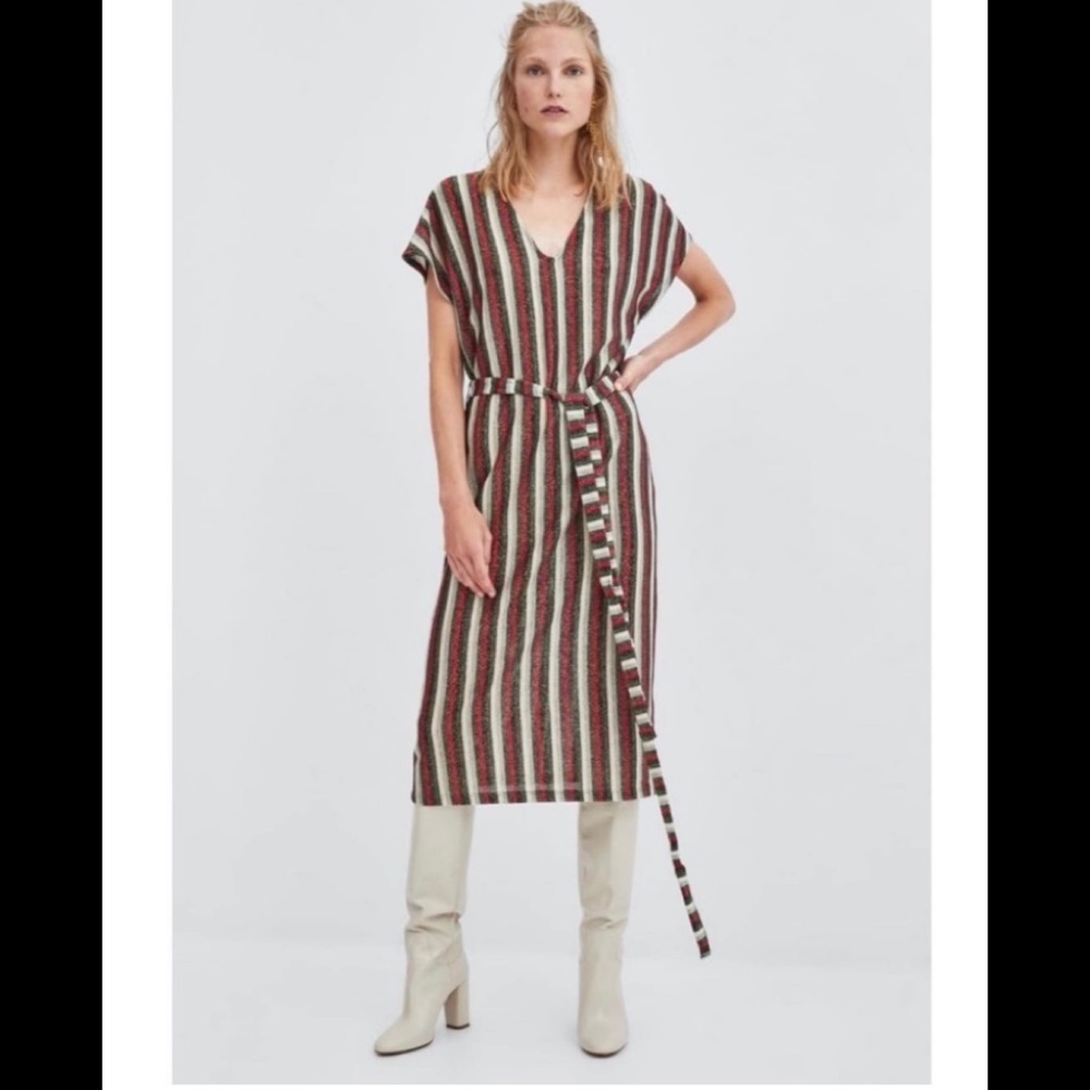 Zara striped dress